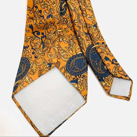 Oscar de la Renta Couture Vintage Neck Tie GUC - Picture 6 of 10